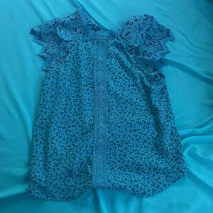 Blue Lace Women's Top